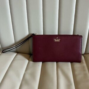 Kate Spade Deep Red Wristlet